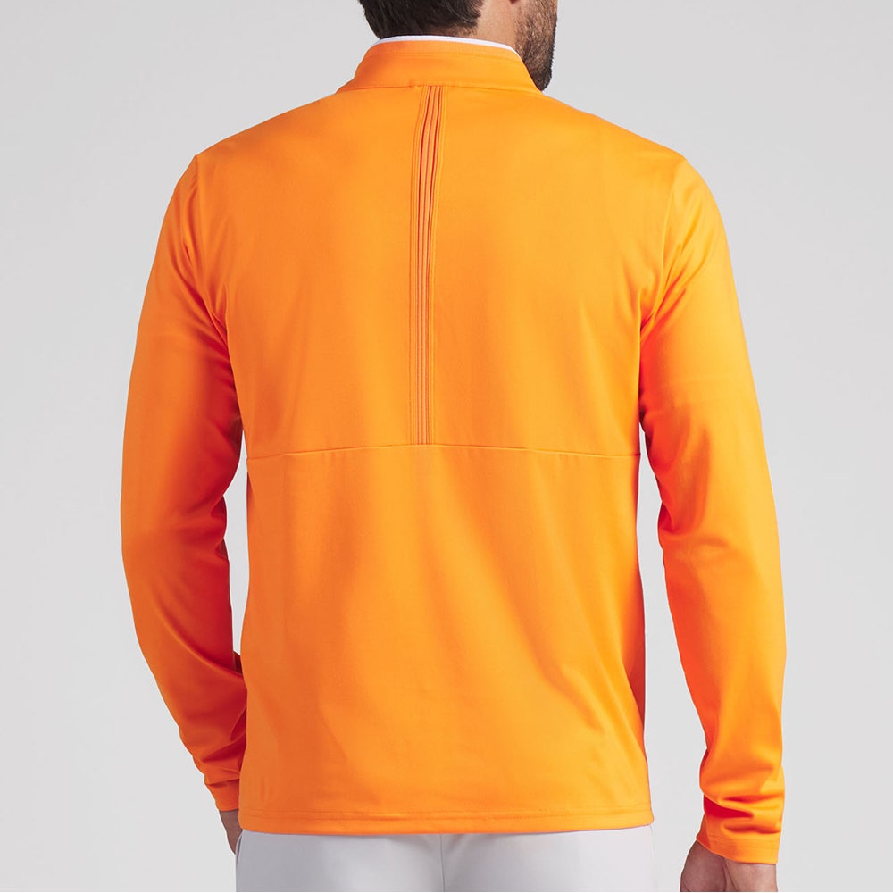 PUMA Golf Pullover - Cloudspun TOUR Logo Tech QZ - Rickie Orange SS26