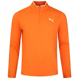 PUMA Golf Pullover - Cloudspun TOUR Logo Tech QZ - Rickie Orange SS26
