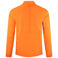 PUMA Golf Pullover - Cloudspun TOUR Logo Tech QZ - Rickie Orange SS26