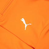 PUMA Golf Pullover - Cloudspun TOUR Logo Tech QZ - Rickie Orange SS26