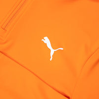 PUMA Golf Pullover - Cloudspun TOUR Logo Tech QZ - Rickie Orange SS26
