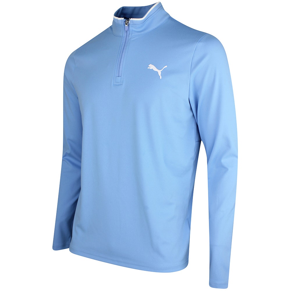PUMA Golf Pullover - Cloudspun TOUR Logo Tech QZ - TL Blue SS26