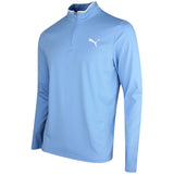 PUMA Golf Pullover - Cloudspun TOUR Logo Tech QZ - TL Blue SS26