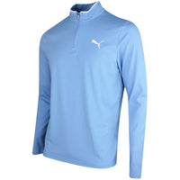 PUMA Golf Pullover - Cloudspun TOUR Logo Tech QZ - TL Blue SS26