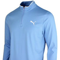 PUMA Golf Pullover - Cloudspun TOUR Logo Tech QZ - TL Blue SS26