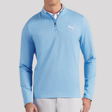 PUMA Golf Pullover - Cloudspun TOUR Logo Tech QZ - TL Blue SS26