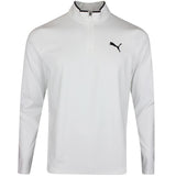 PUMA Golf Pullover - Cloudspun TOUR Logo Tech QZ - White Glow SS26