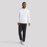 PUMA Golf Pullover - Cloudspun TOUR Logo Tech QZ - White Glow SS26
