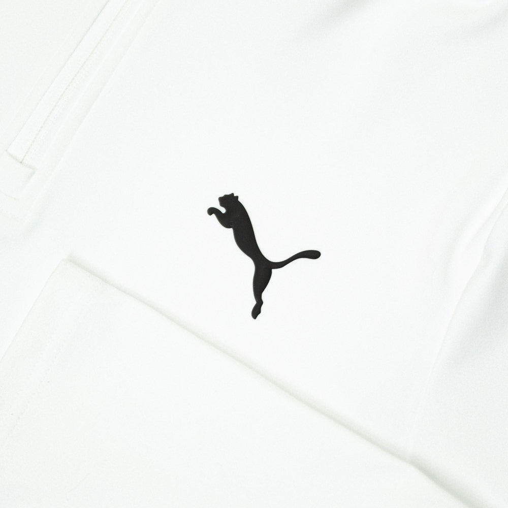 PUMA Golf Pullover - Cloudspun TOUR Logo Tech QZ - White Glow SS26