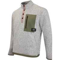 PUMA Golf Pullover - GGNC Sherpa Fleece QZ - Warm White Heather SS26