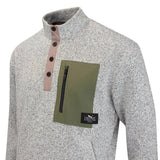PUMA Golf Pullover - GGNC Sherpa Fleece QZ - Warm White Heather SS26