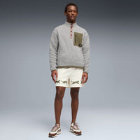 PUMA Golf Pullover - GGNC Sherpa Fleece QZ - Warm White Heather SS26