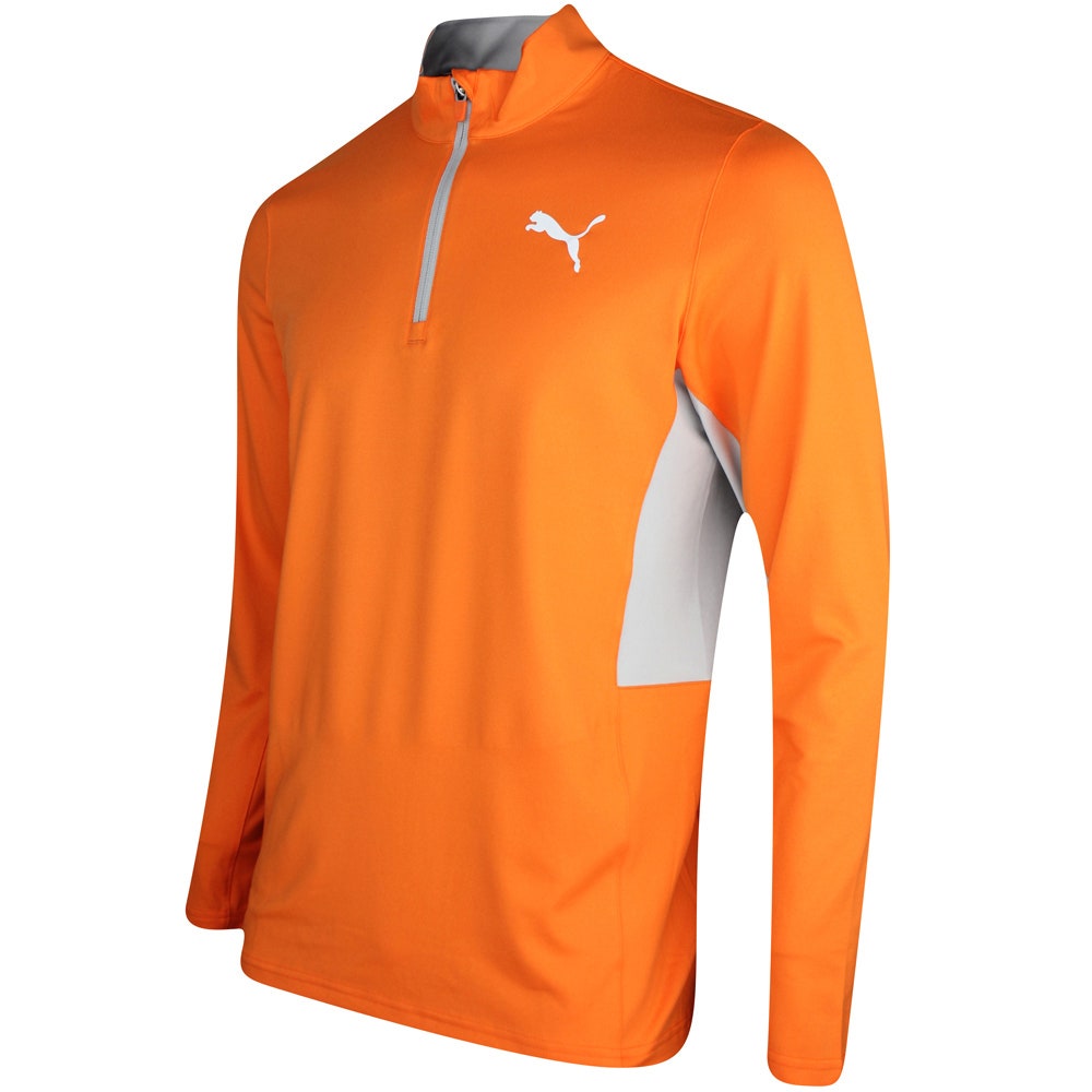 PUMA Golf Pullover - Pure 2.0 QZ - Rickie Orange SS25
