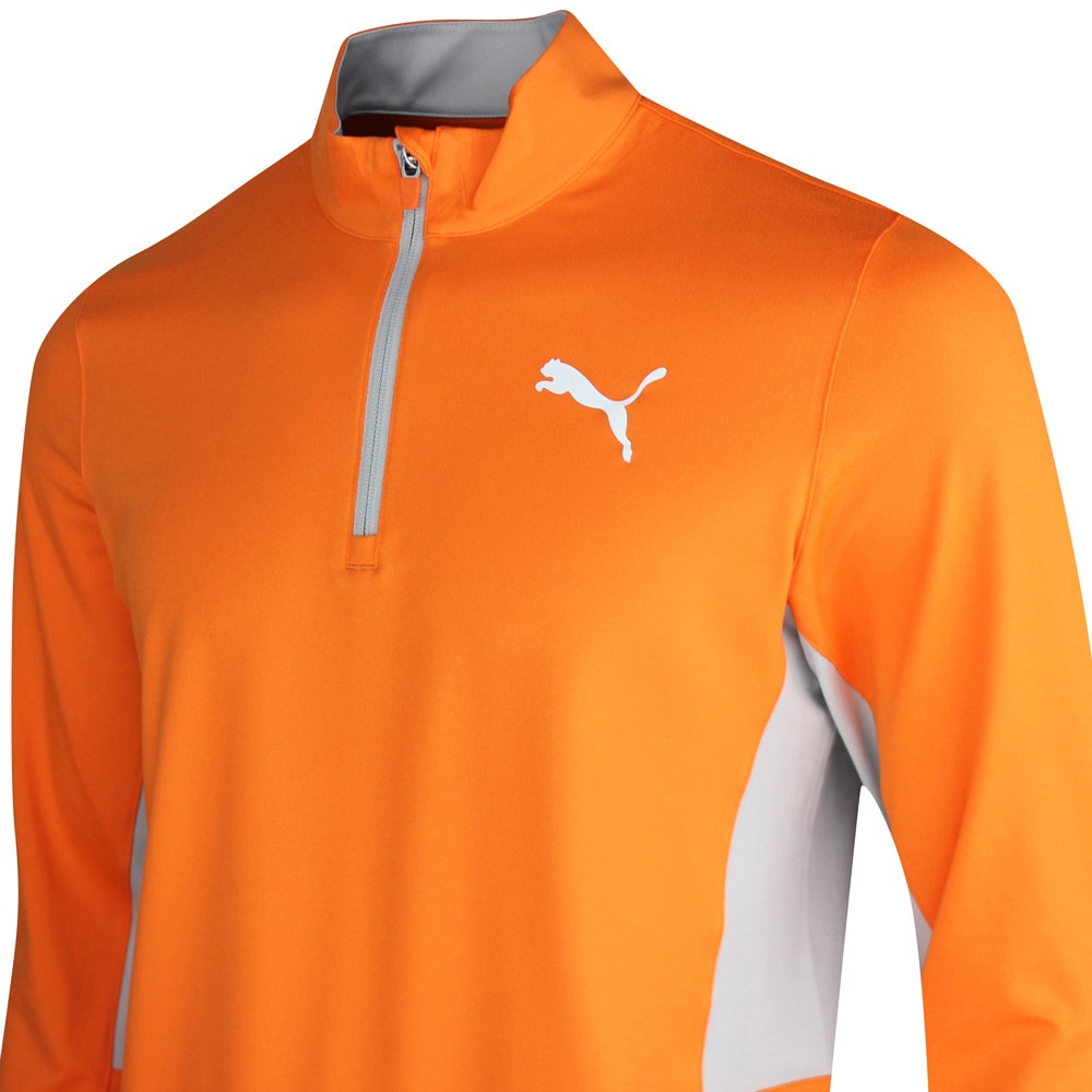 PUMA Golf Pullover - Pure 2.0 QZ - Rickie Orange SS25