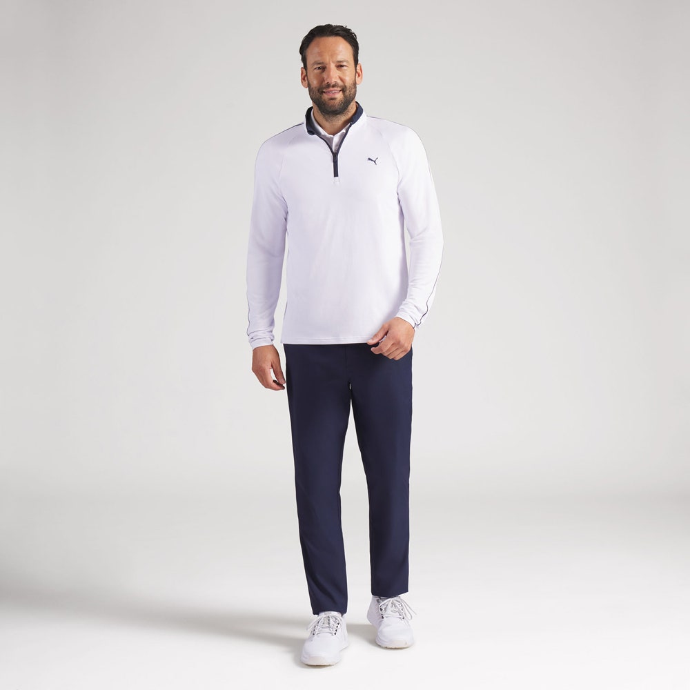 PUMA Golf Pullover - Pure 3.0 QZ - White Glow SS26