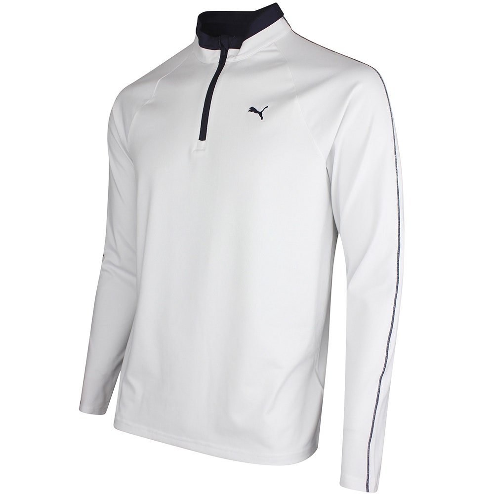 PUMA Golf Pullover - Pure 3.0 QZ - White Glow SS26
