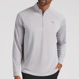 PUMA Golf Pullover - Pure Grid QZ - Platino Grey AW26