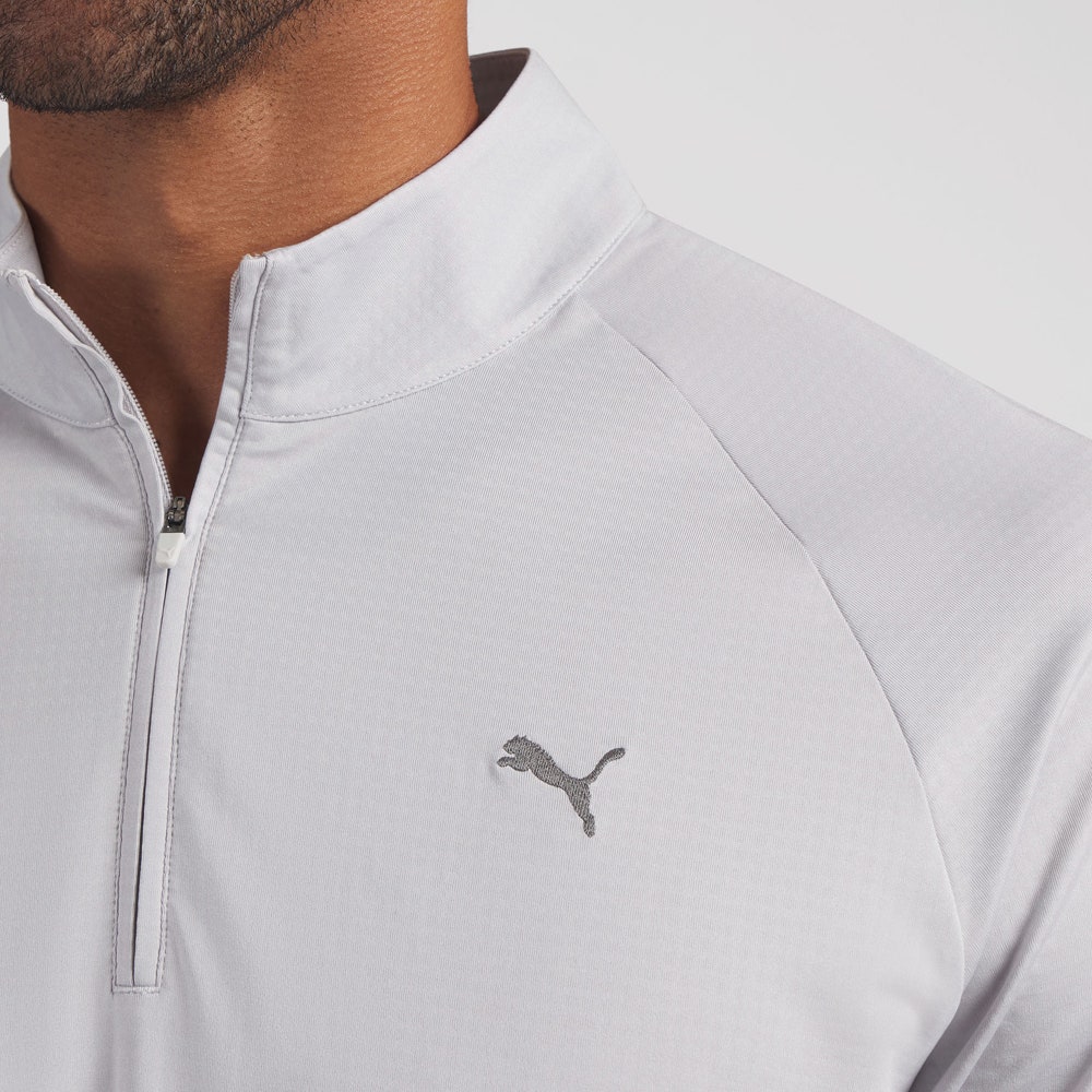 PUMA Golf Pullover - Pure Grid QZ - Platino Grey AW26