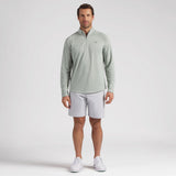 PUMA Golf Pullover - Pure Grid QZ - Soft Grass AW26