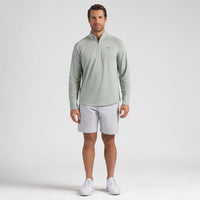 PUMA Golf Pullover - Pure Grid QZ - Soft Grass AW26