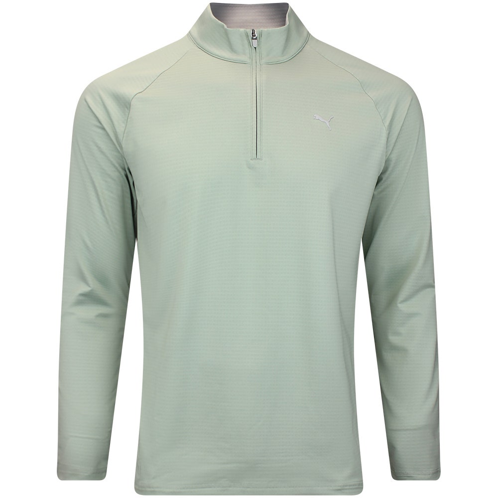 PUMA Golf Pullover - Pure Grid QZ - Soft Grass AW26