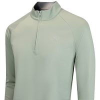 PUMA Golf Pullover - Pure Grid QZ - Soft Grass AW26