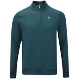 PUMA Golf Pullover - RC Cloudspun Fleece QZ - Green Terrain AW25