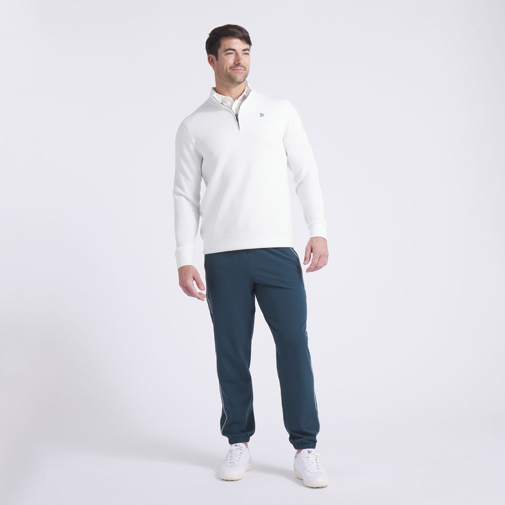 PUMA Golf Pullover - RC Cloudspun Fleece QZ - Warm White AW25