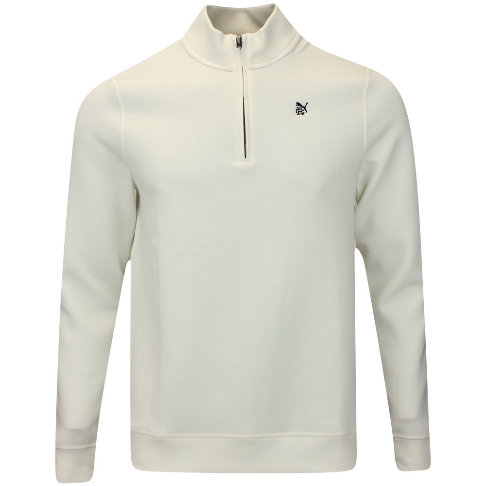 PUMA Golf Pullover - RC Cloudspun Fleece QZ - Warm White AW25
