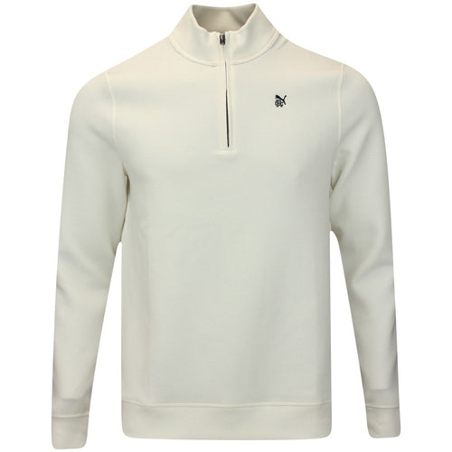 PUMA Golf Pullover - RC Cloudspun Fleece QZ - Warm White AW25