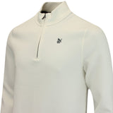 PUMA Golf Pullover - RC Cloudspun Fleece QZ - Warm White AW25