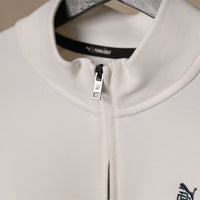 PUMA Golf Pullover - RC Cloudspun Fleece QZ - Warm White AW25