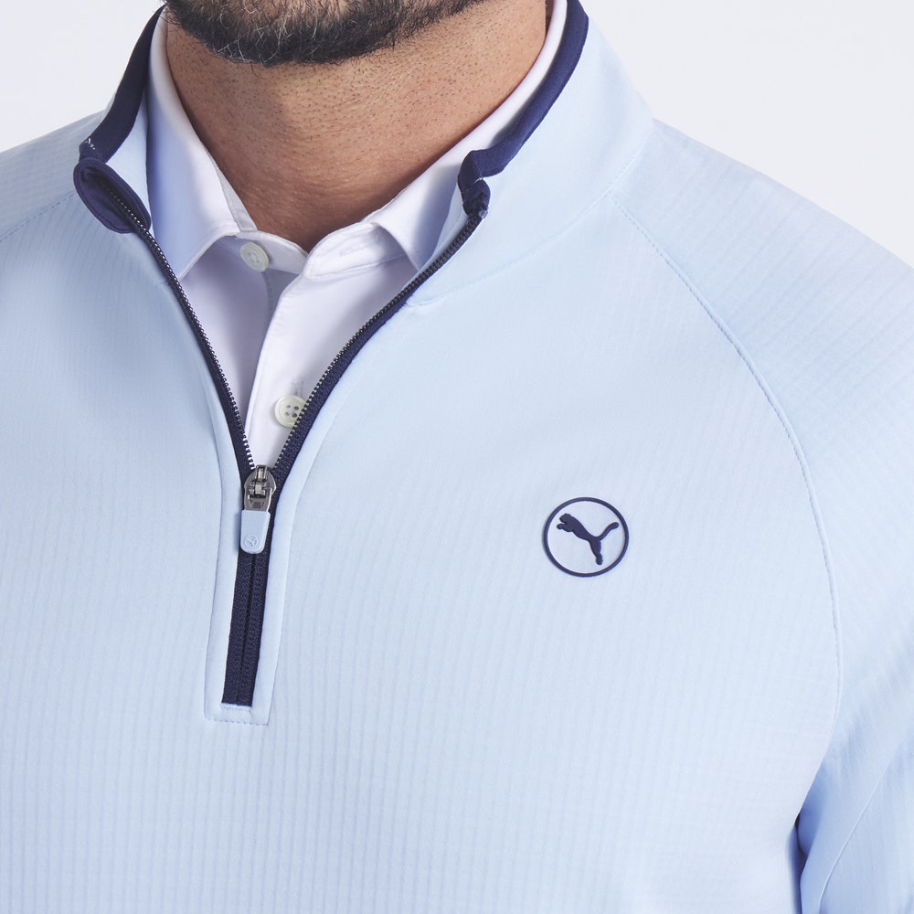 PUMA Golf Pullover - Waffle Fleece QZ - Haute Tropic AW25