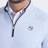 PUMA Golf Pullover - Waffle Fleece QZ - Haute Tropic AW25