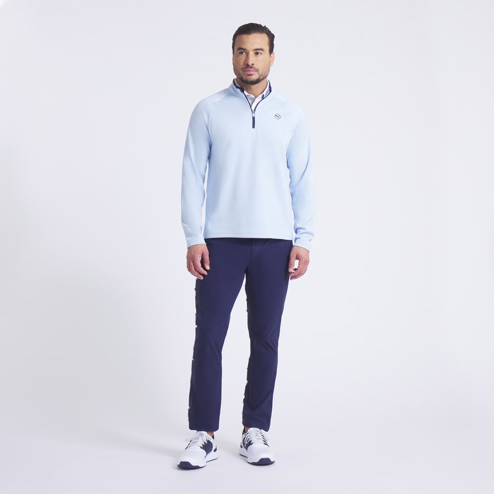 PUMA Golf Pullover - Waffle Fleece QZ - Haute Tropic AW25