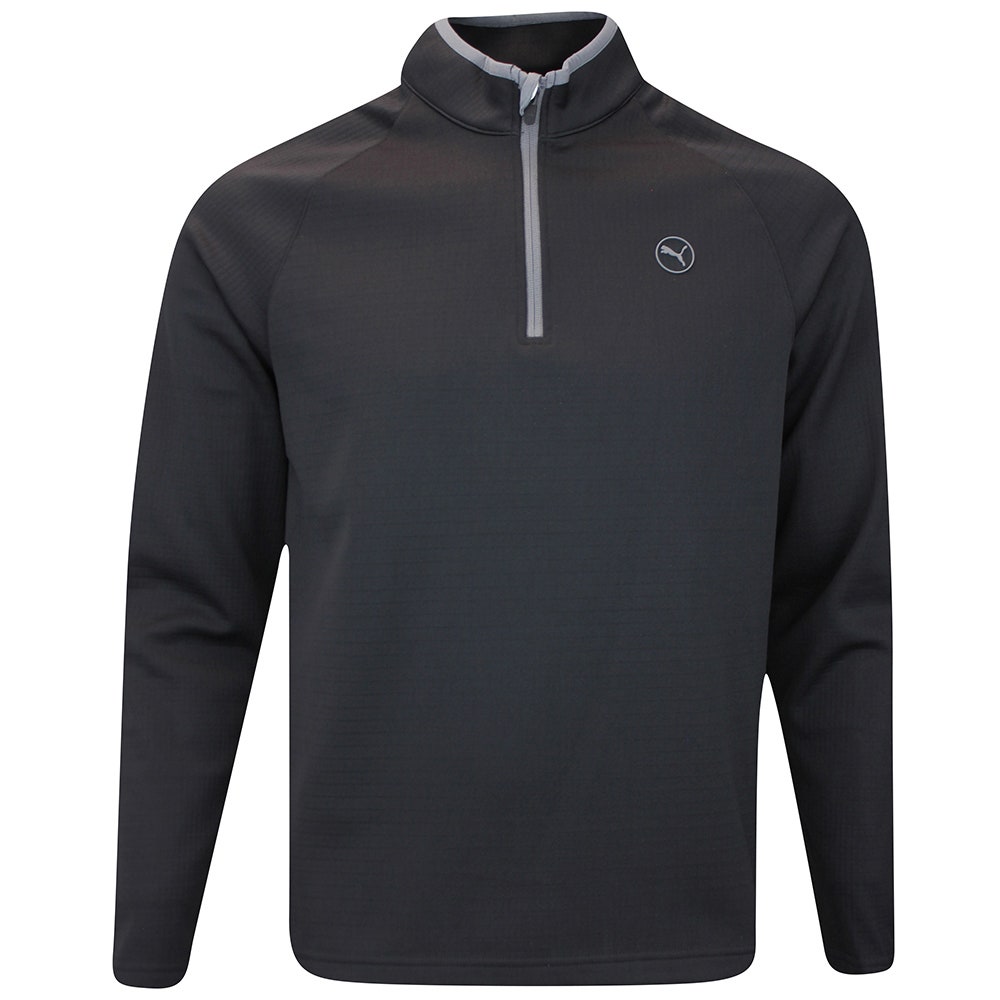 PUMA Golf Pullover - Waffle Fleece QZ - Puma Black AW25