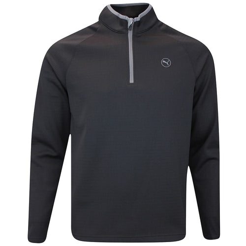 PUMA Golf Pullover - Waffle Fleece QZ - Puma Black AW25