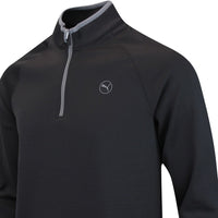 PUMA Golf Pullover - Waffle Fleece QZ - Puma Black AW25