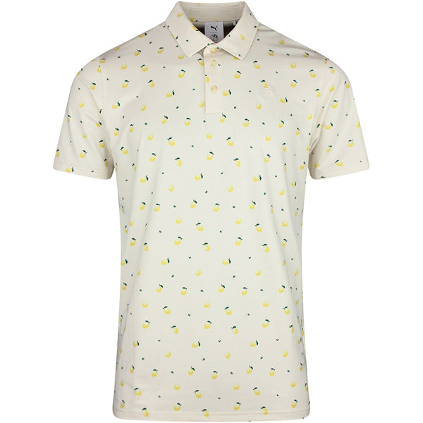 PUMA Golf Shirt - AP Cloudspun Lemon Polo - Alpine Snow SS26