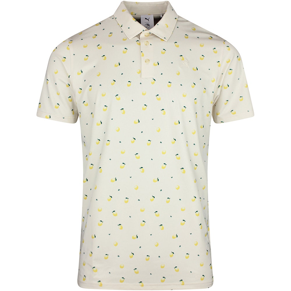 PUMA Golf Shirt - AP Cloudspun Lemon Polo - Alpine Snow SS26