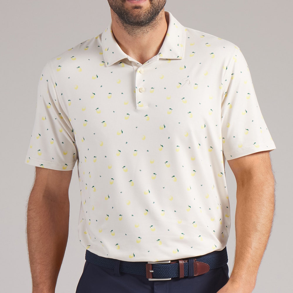 PUMA Golf Shirt - AP Cloudspun Lemon Polo - Alpine Snow SS26