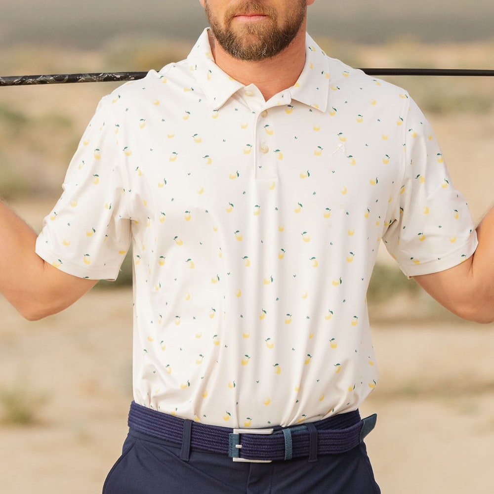 PUMA Golf Shirt - AP Cloudspun Lemon Polo - Alpine Snow SS26