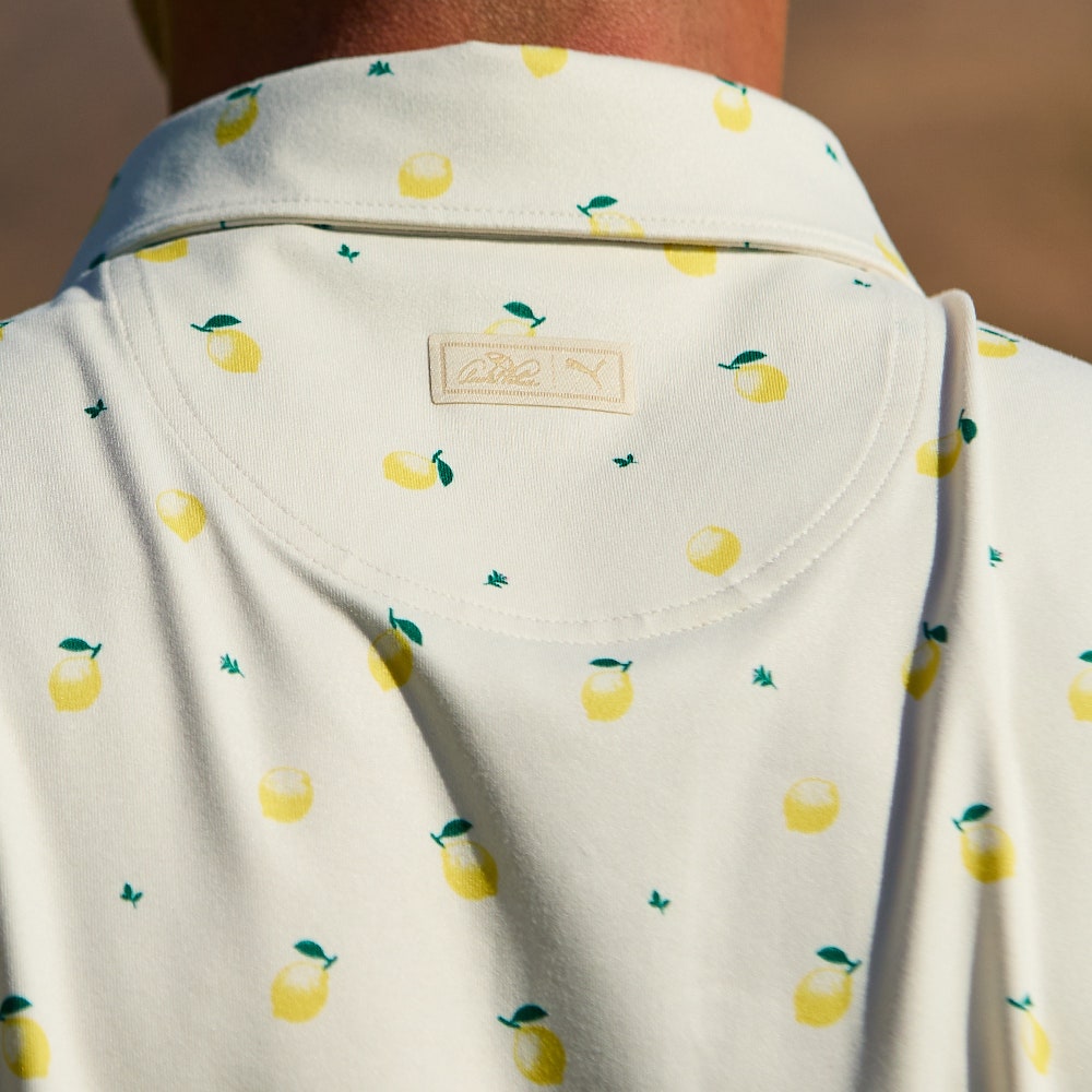 PUMA Golf Shirt - AP Cloudspun Lemon Polo - Alpine Snow SS26