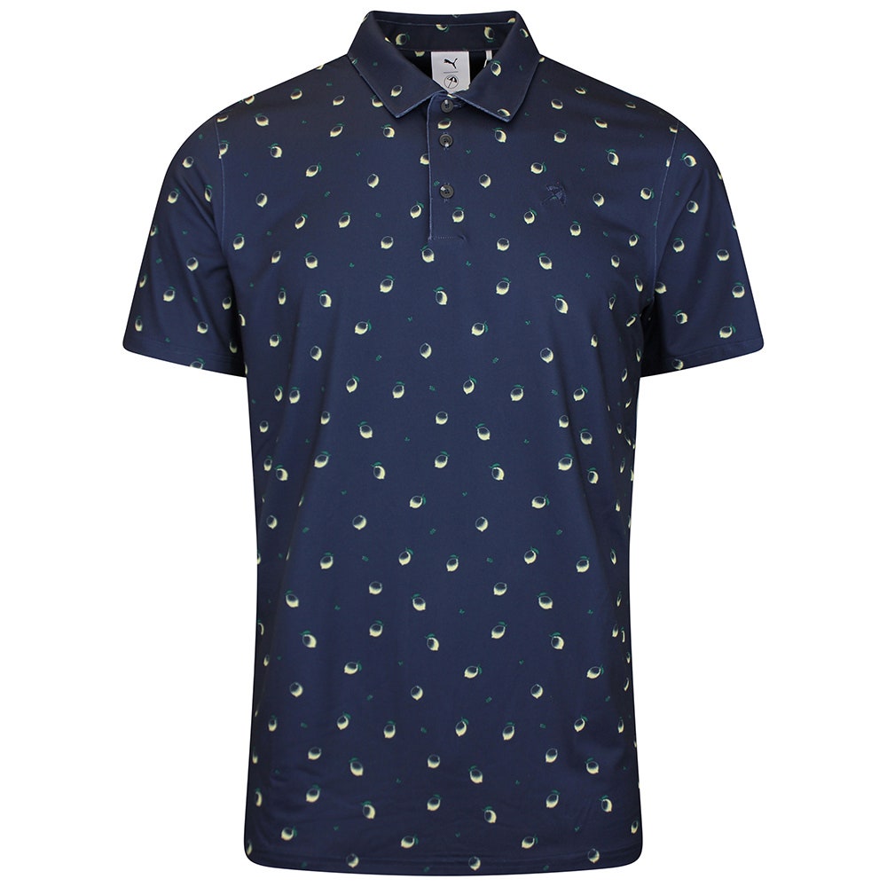 PUMA Golf Shirt - AP Cloudspun Lemon Polo - Deep Navy SS26