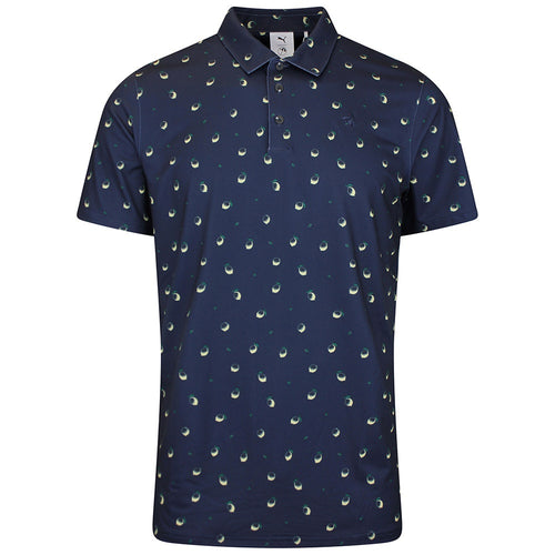 PUMA Golf Shirt - AP Cloudspun Lemon Polo - Deep Navy SS26