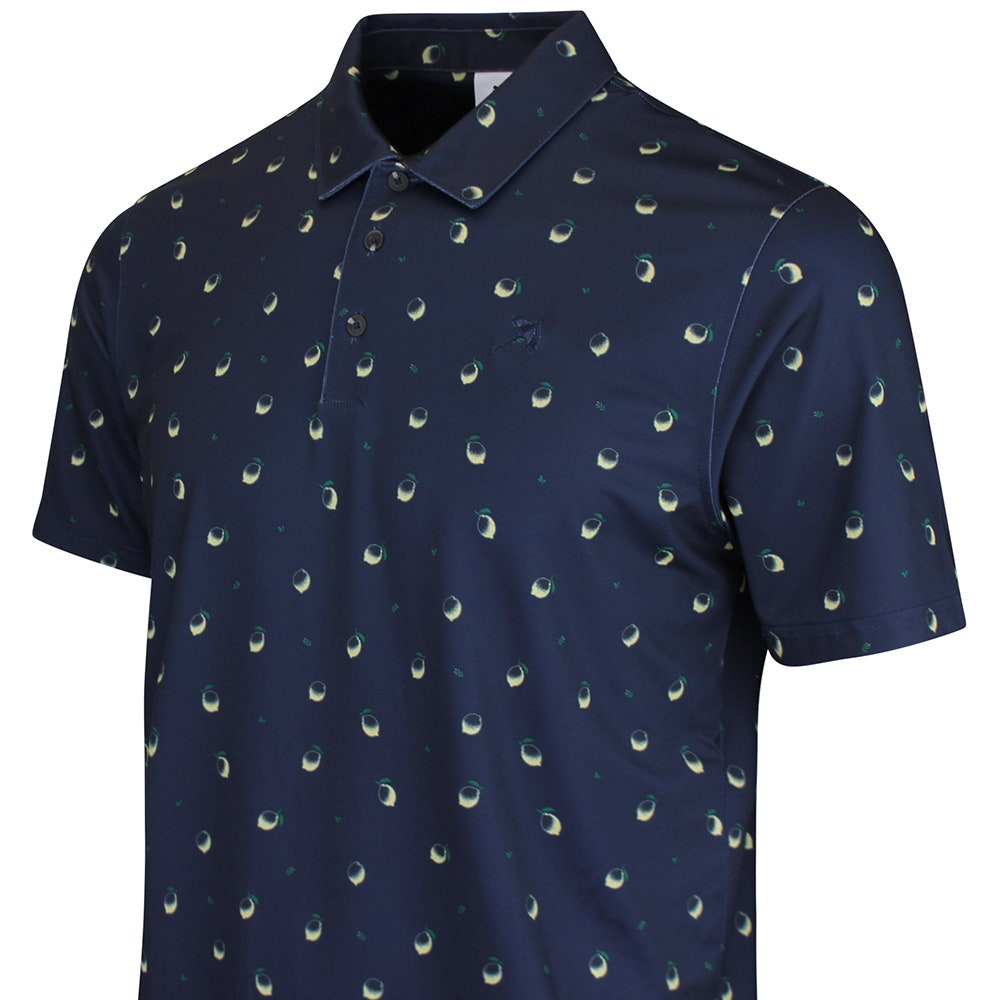 PUMA Golf Shirt - AP Cloudspun Lemon Polo - Deep Navy SS26