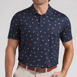 PUMA Golf Shirt - AP Cloudspun Lemon Polo - Deep Navy SS26