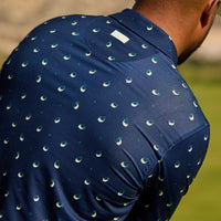 PUMA Golf Shirt - AP Cloudspun Lemon Polo - Deep Navy SS26