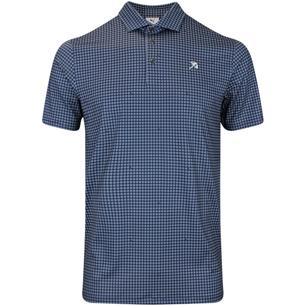 PUMA Golf Shirt - AP MATTR Geo Polo - Deep Navy AW26