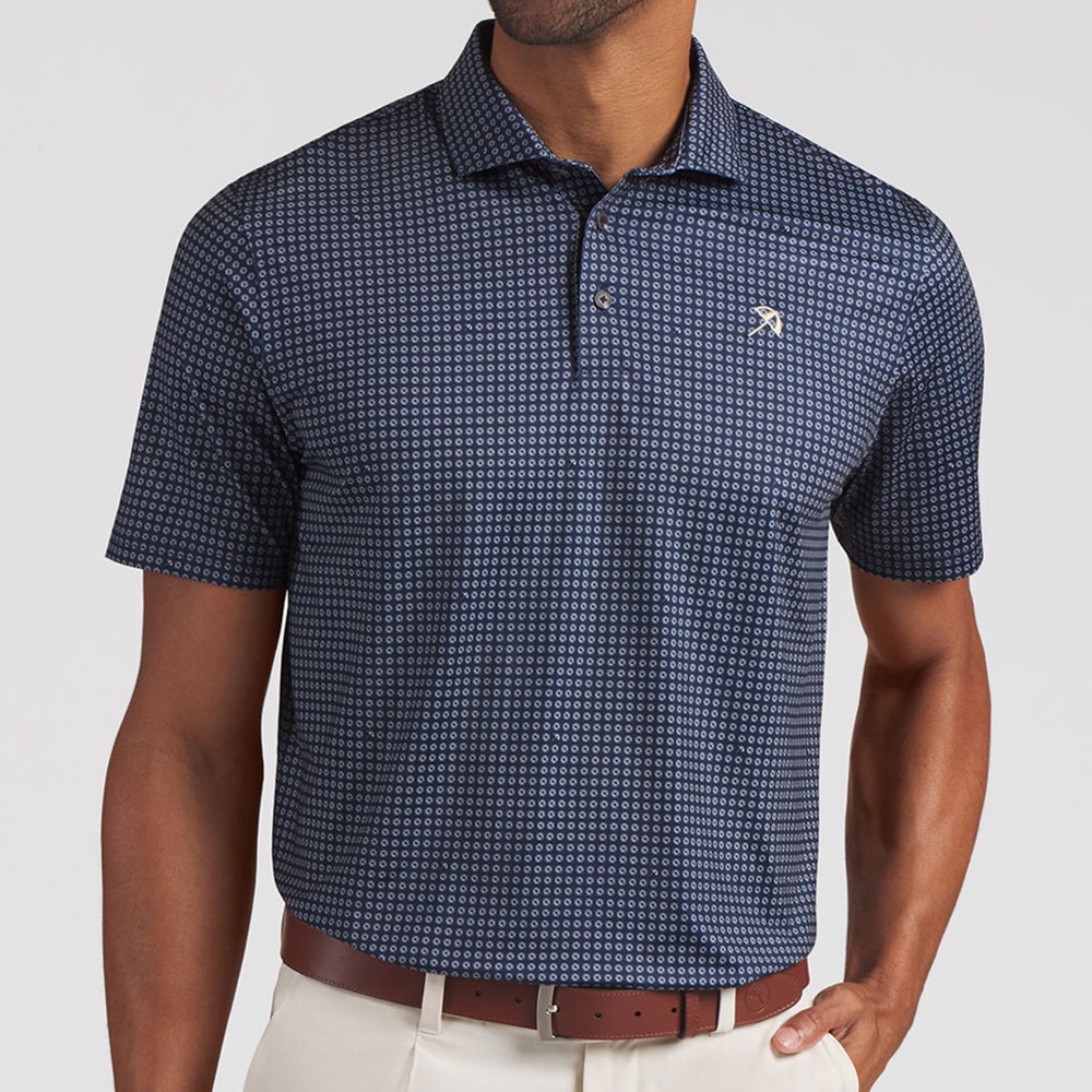 PUMA Golf Shirt - AP MATTR Geo Polo - Deep Navy AW26